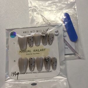 Brand New Hand Made Press on Nails # 158